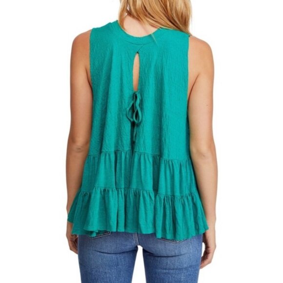 Free People Right on Time Green Tunic Size Small - Picture 2 of 9